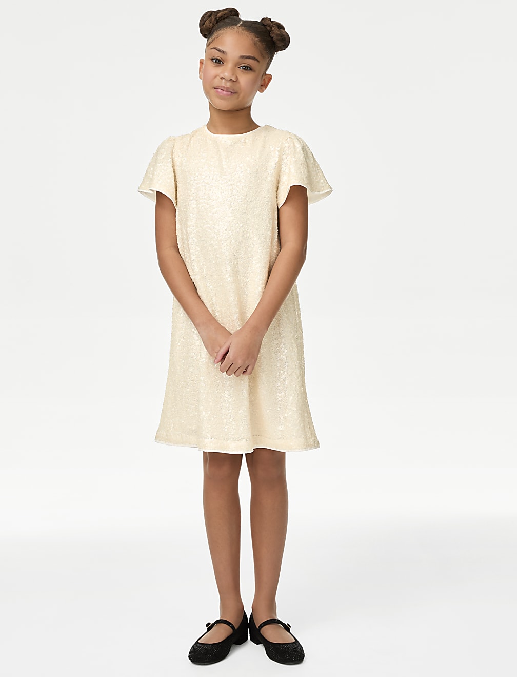 Sequin Bow Dress (2-16 Yrs)