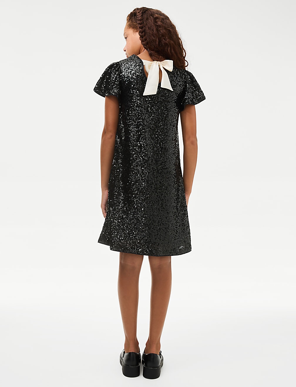 Sequin Bow Dress (2-16 Yrs)