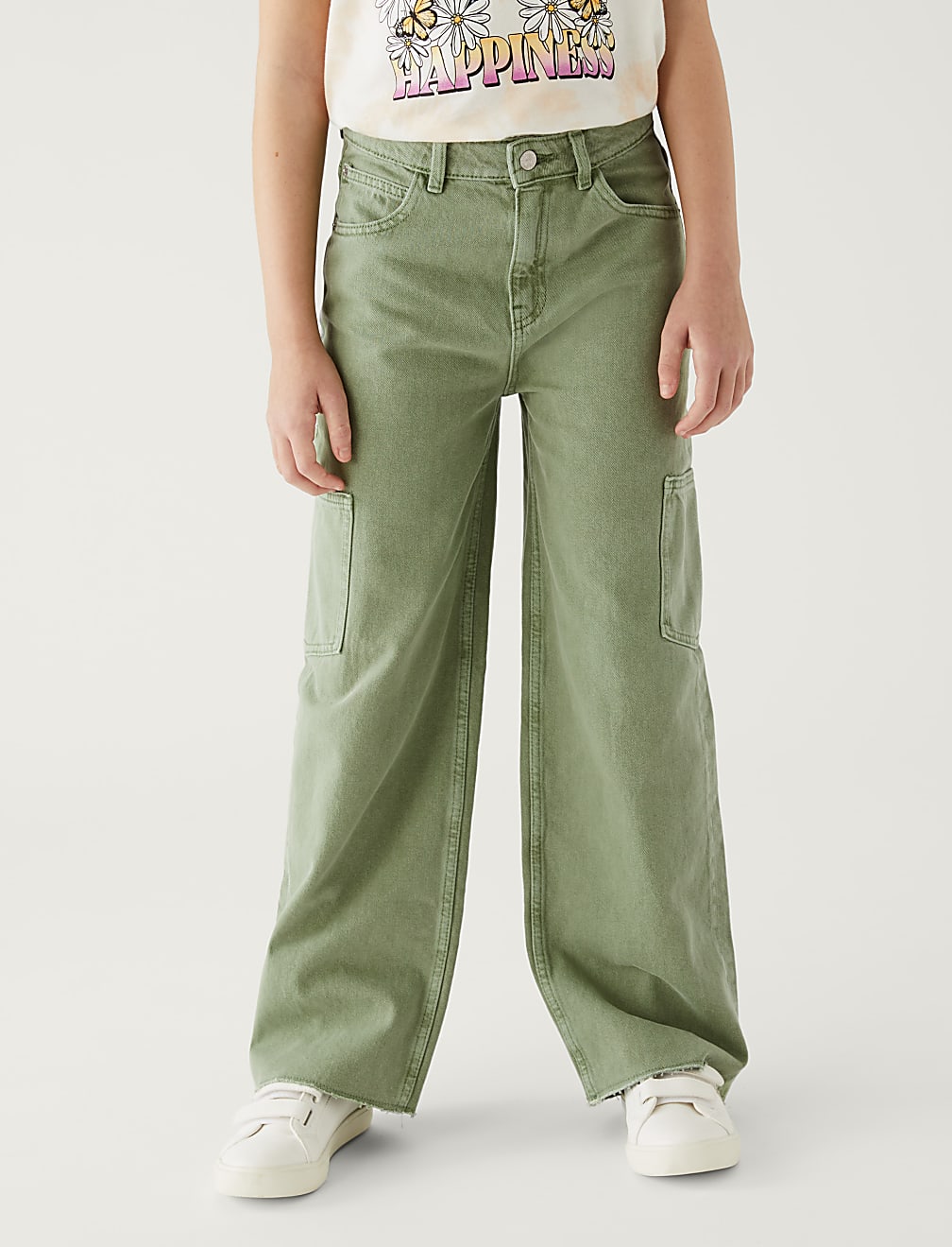 Denim Cargo Jeans