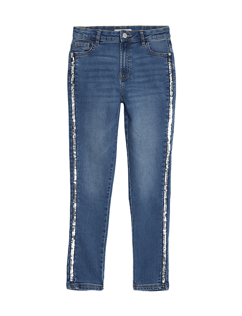 Skinny Cotton Rich Sequin Jeans (6-16 Yrs)