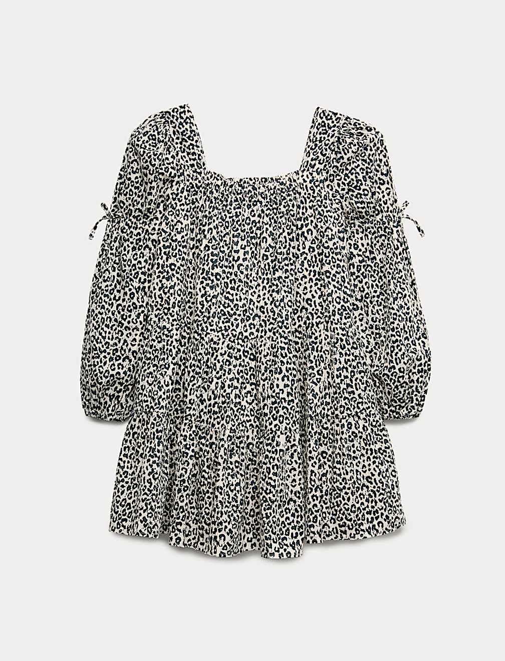 Pure Cotton Leopard Print Dress (6-16 Yrs)