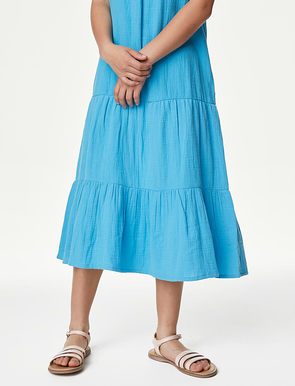 Pure Cotton Tiered Maxi Dress (6-16 Yrs)