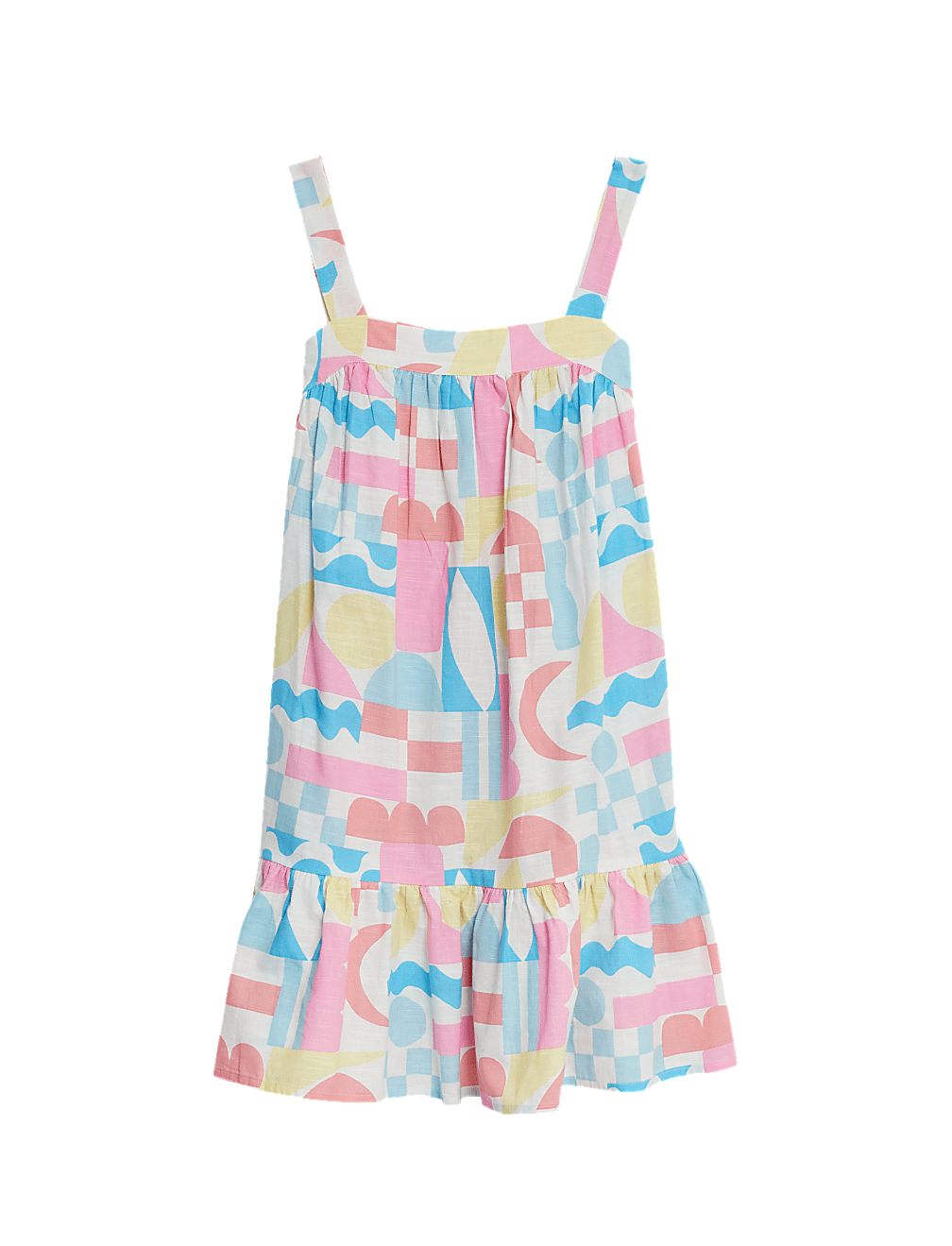 Pure Cotton Tiered Dress (6-16 Yrs)