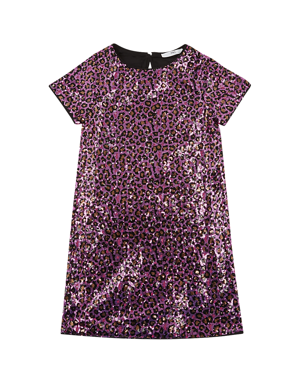 Leopard Print Sequin Dress (6-16 Yrs)