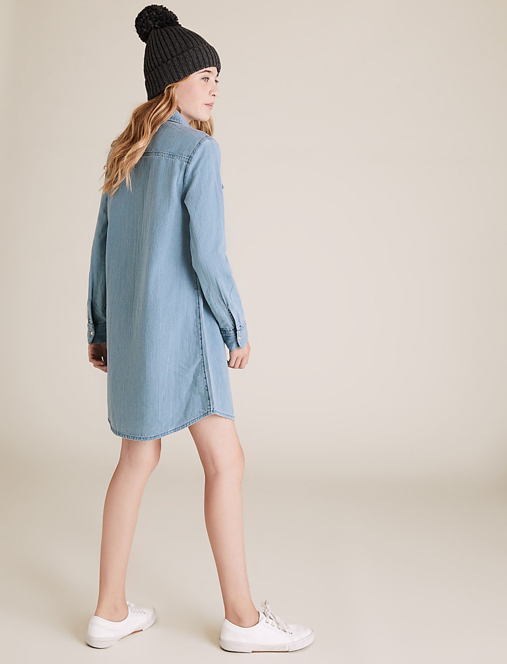 Denim Shirt Dress (6-16 Yrs)