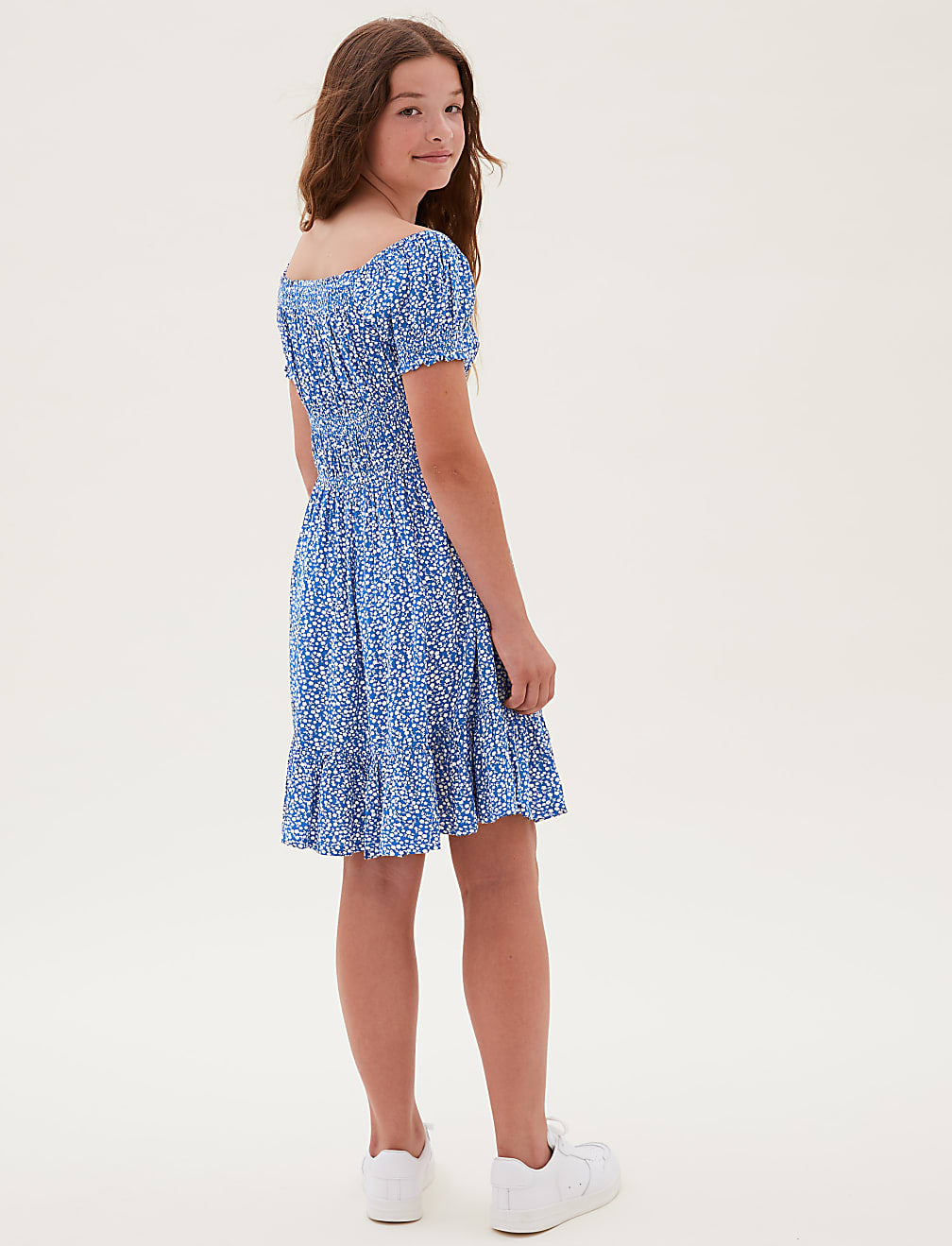 Floral Shirred Dress (6-16 Yrs)