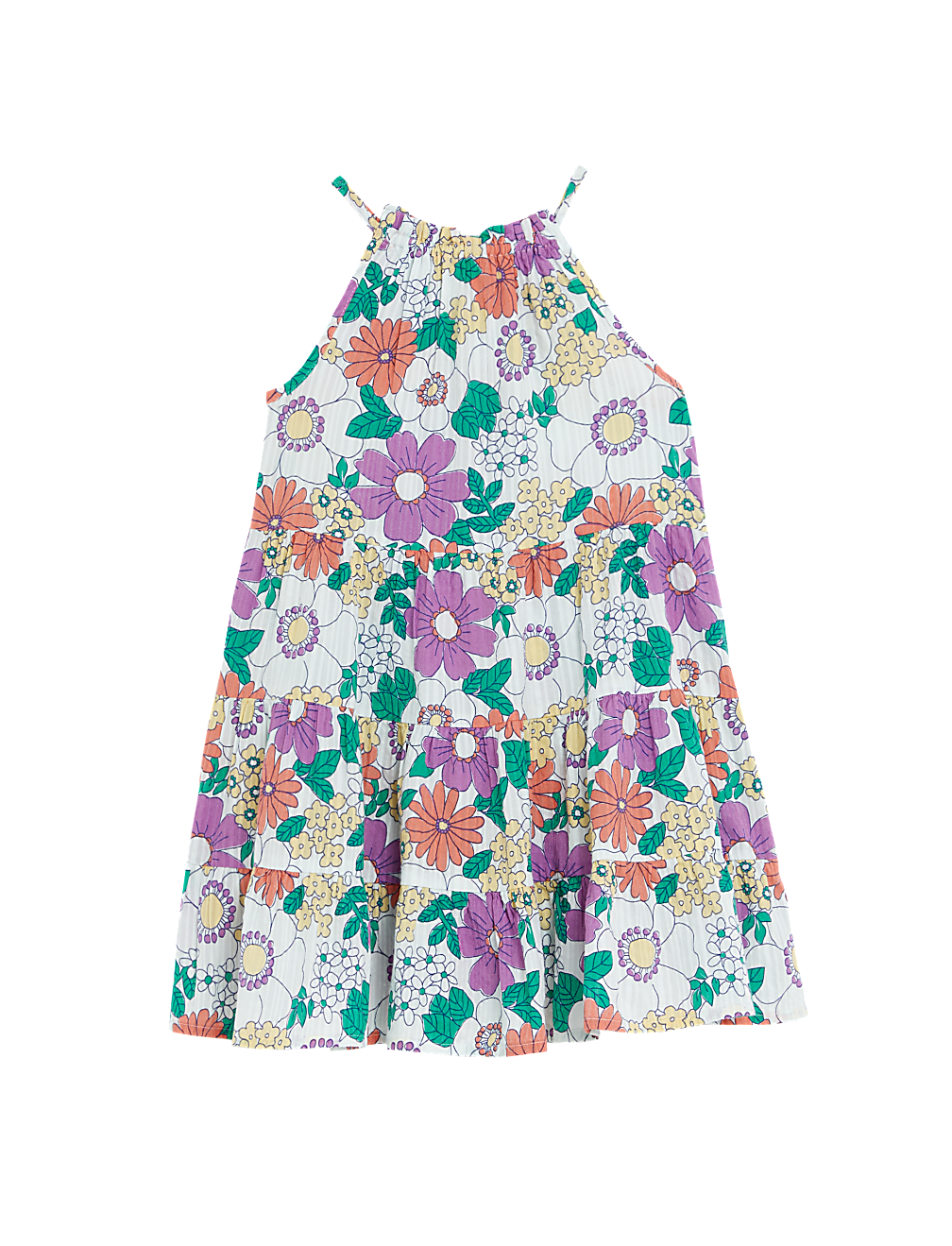 Pure Cotton Floral Dress
