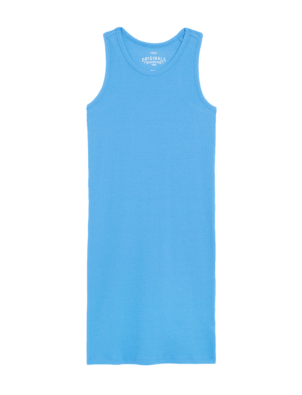 Cotton Rich Ribbed Dress