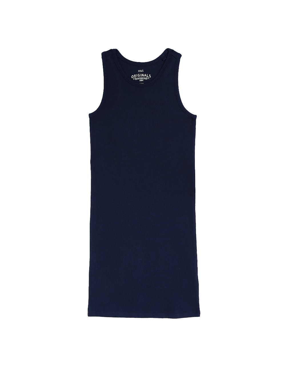 Cotton Rich Ribbed Dress