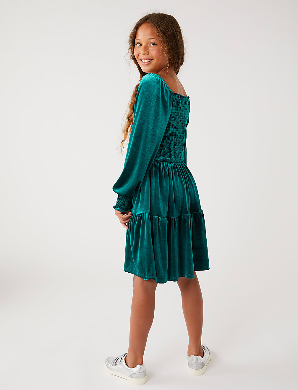 Velvet Tiered Dress