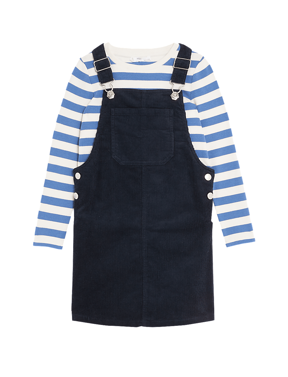 2pc Cotton Rich Pinafore Outfit