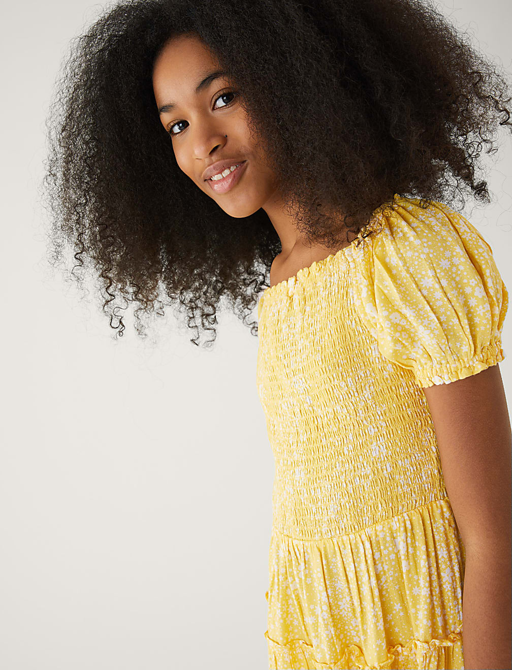 Floral Print Tiered Dress