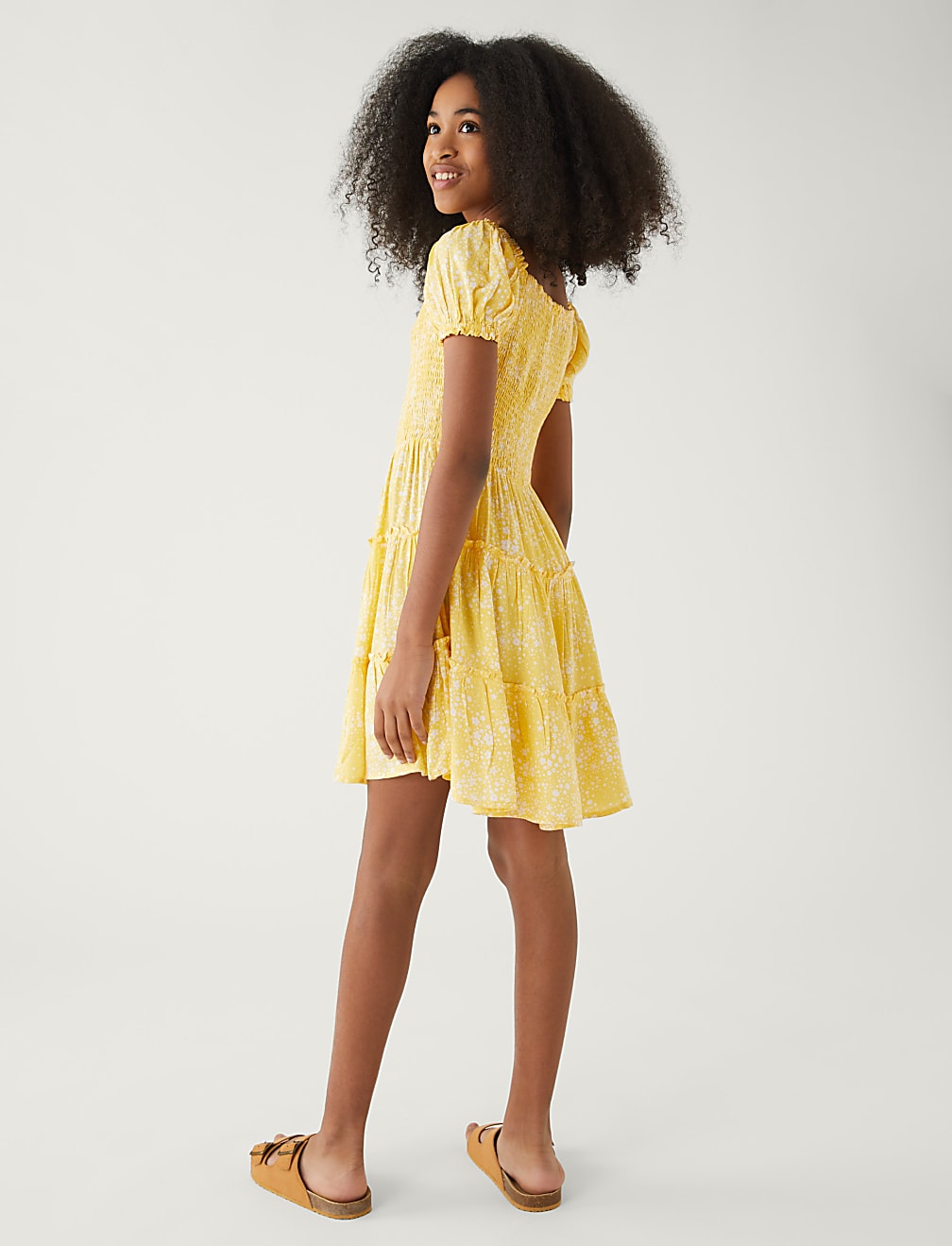 Floral Print Tiered Dress