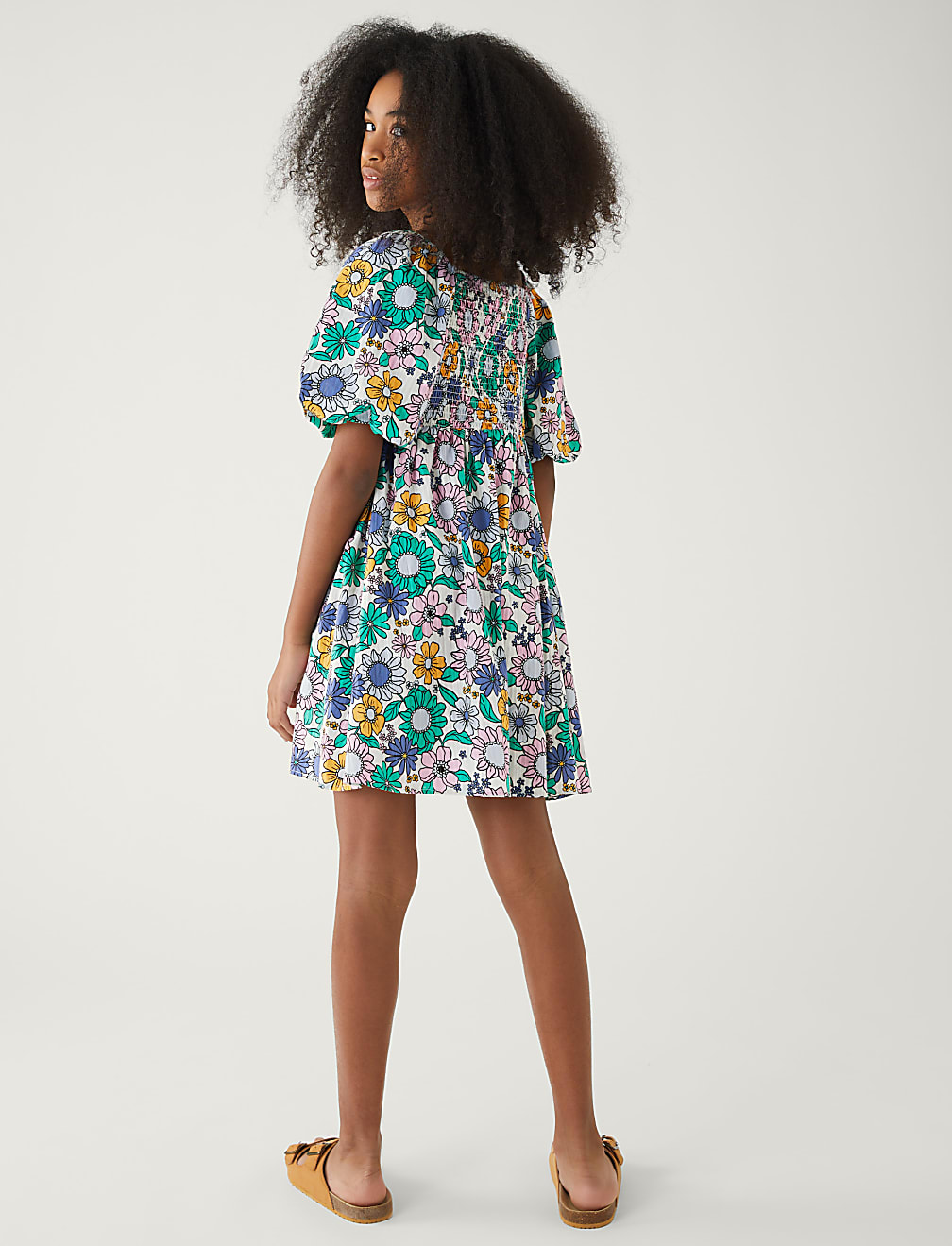 Pure Cotton Floral Dress