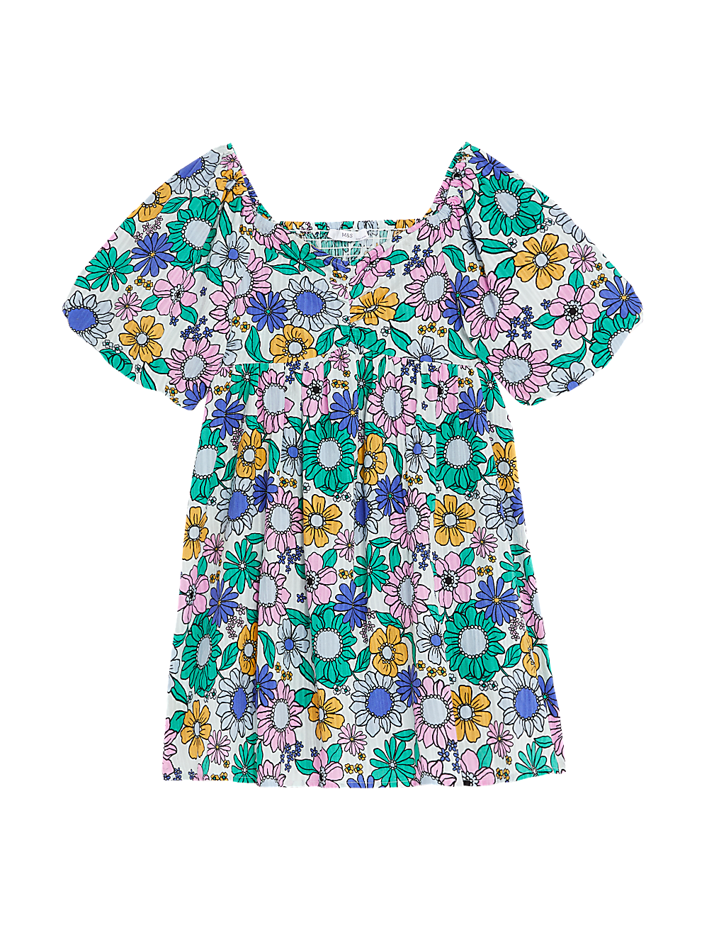 Pure Cotton Floral Dress