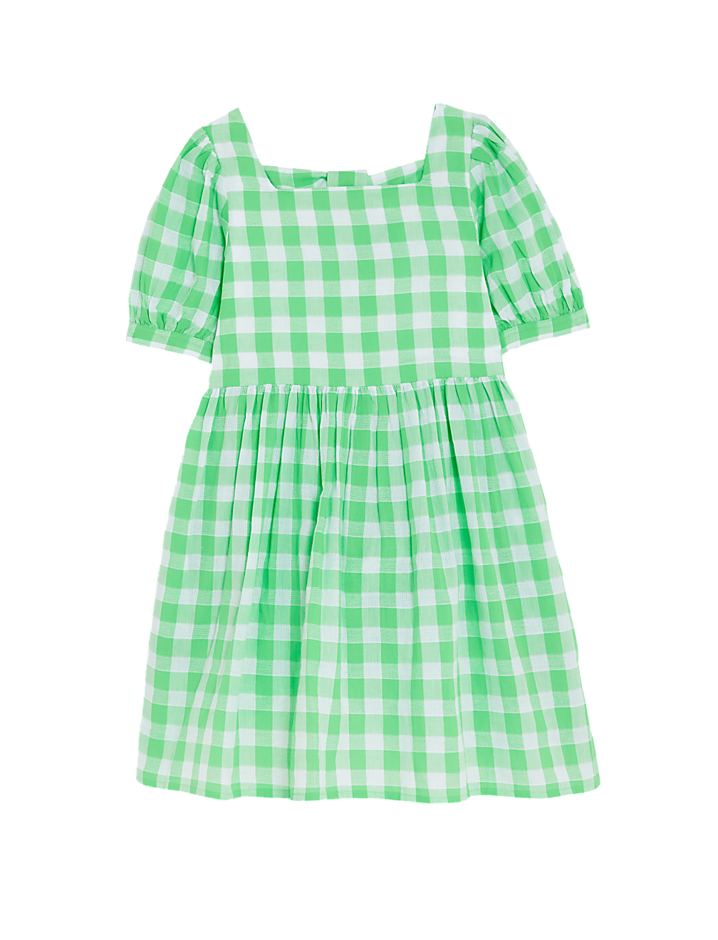 Pure Cotton Checked Dress