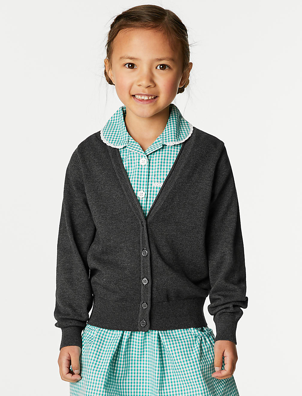 Buy 2pk Girls Pure Cotton School Cardigan 3 18 Yrs at Marks Spencer