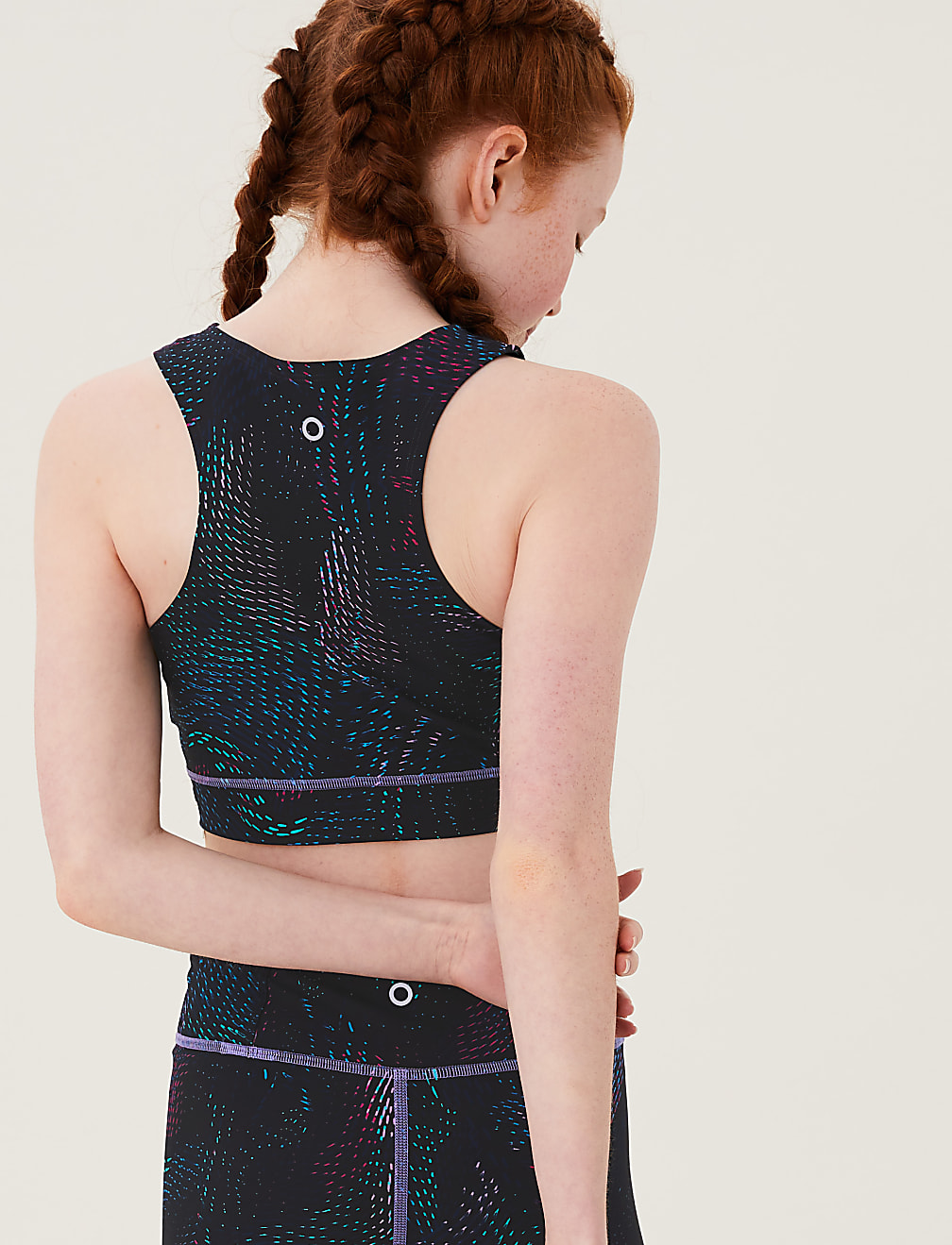 Sports Printed Crop Top (6-16 Yrs)