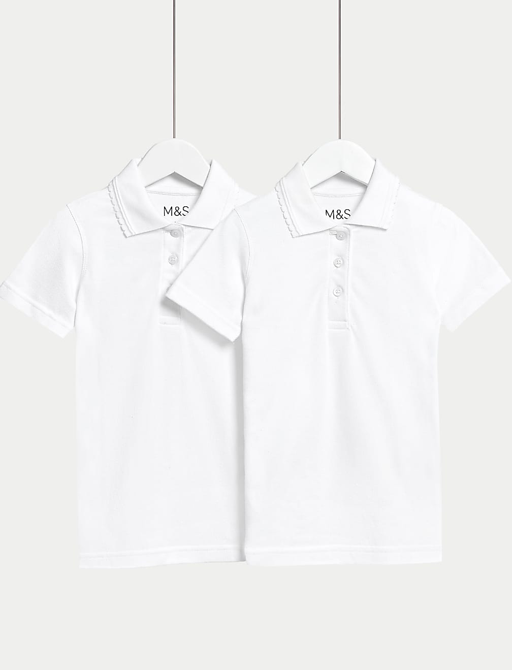 2Pk Girls' Slim Fit Polo Shirts