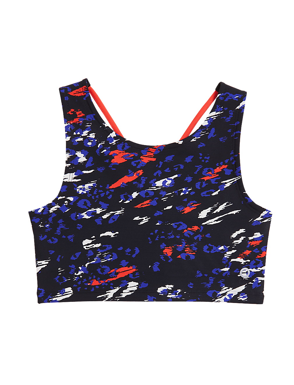 Leopard Print Sports Cropped Top (6-16 Yrs)
