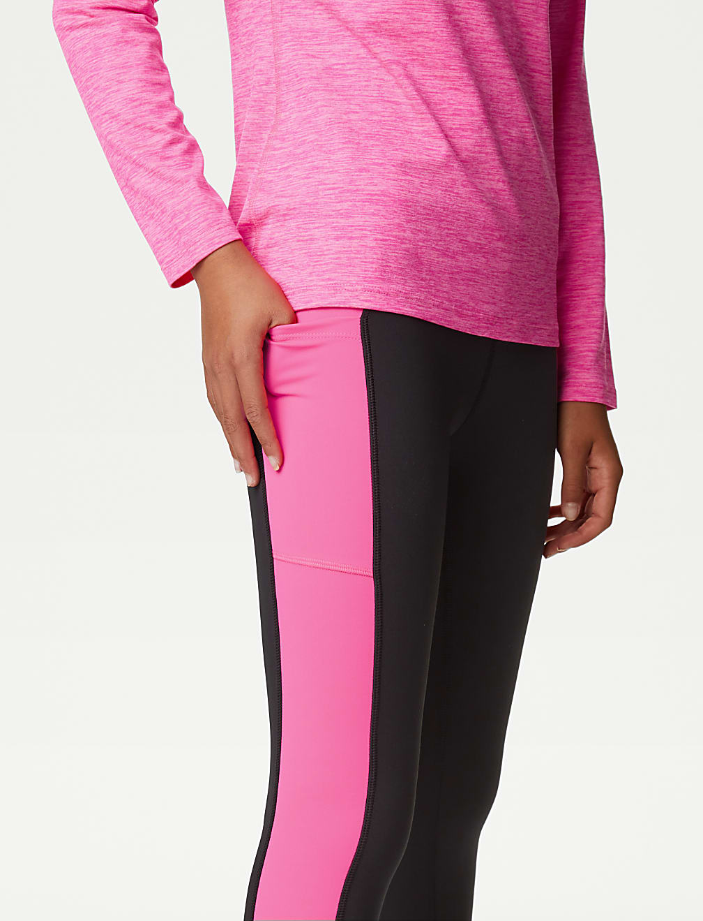 Colour Block Sports Leggings