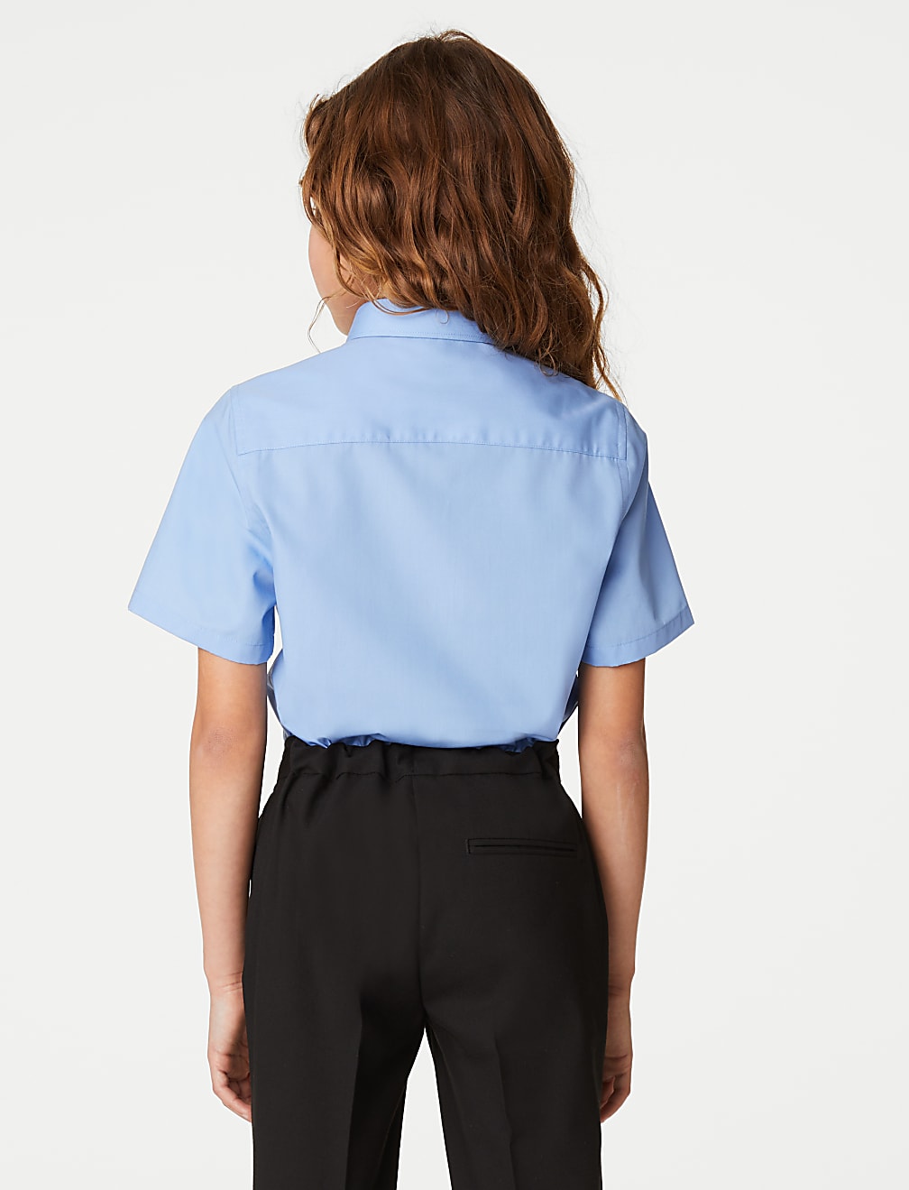 2Pk Girls' Slim Fit Non-Iron Shirts
