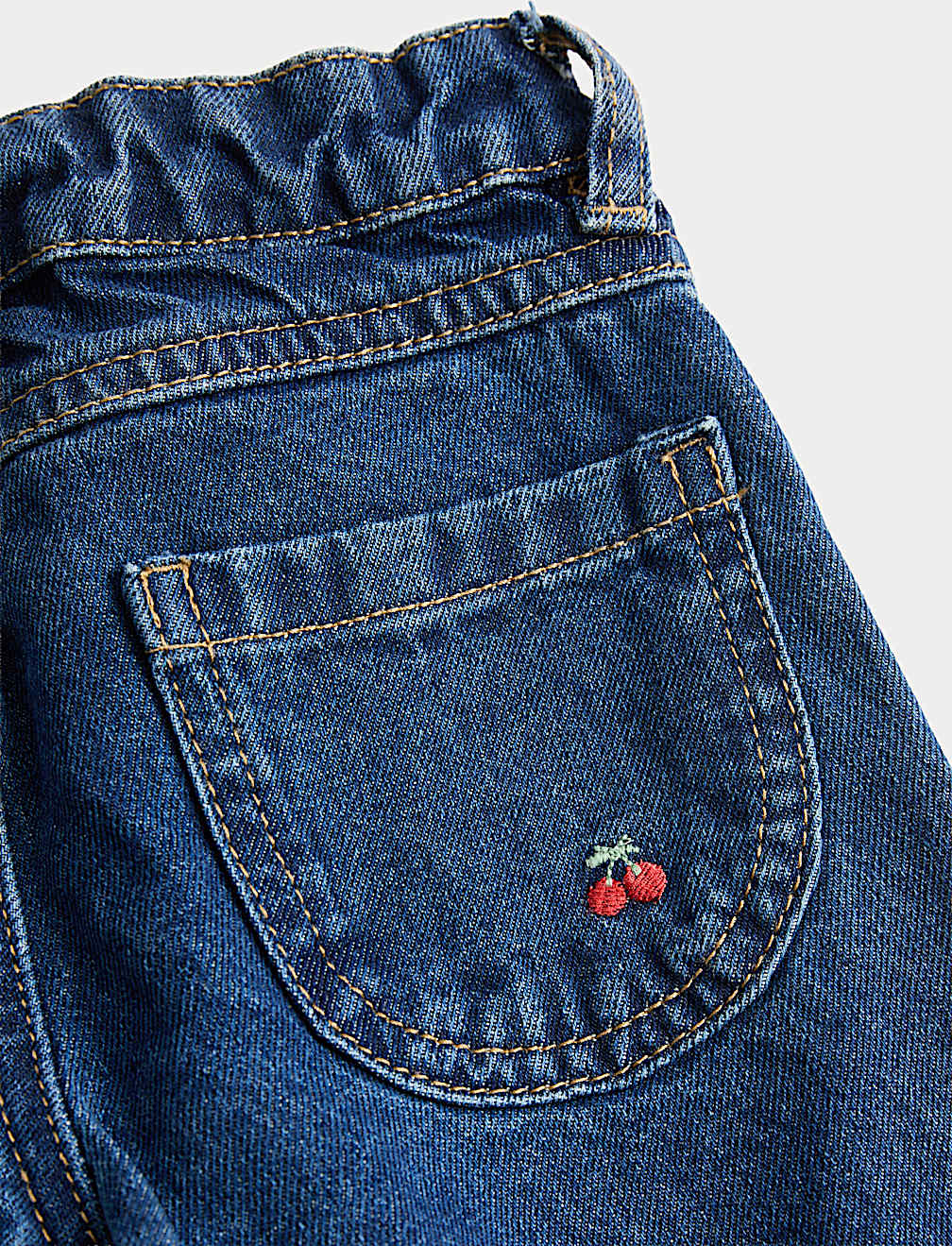 Denim Embroidered Jeans (2-10 Yrs)