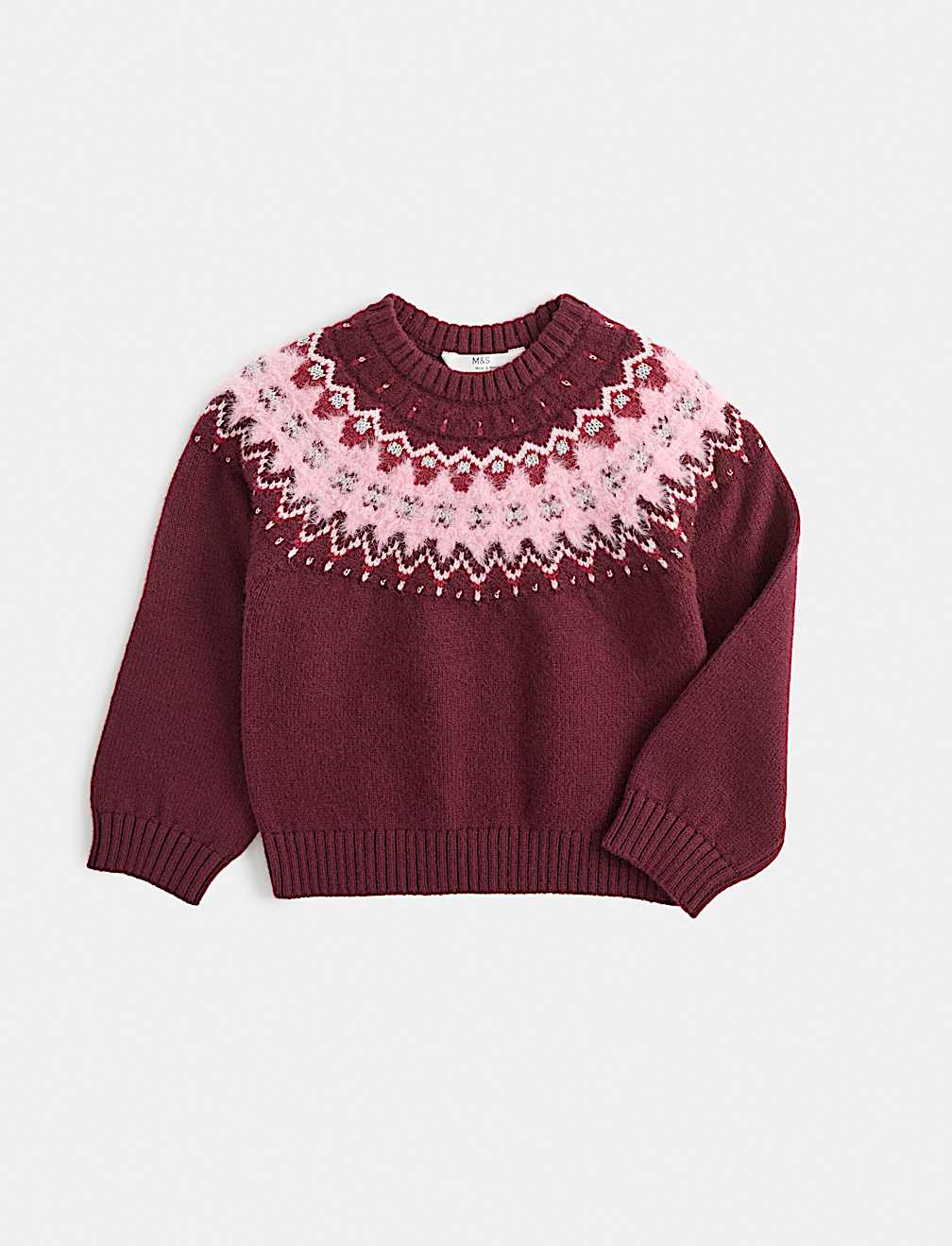 Fairisle Knitted Round Neck Jumper