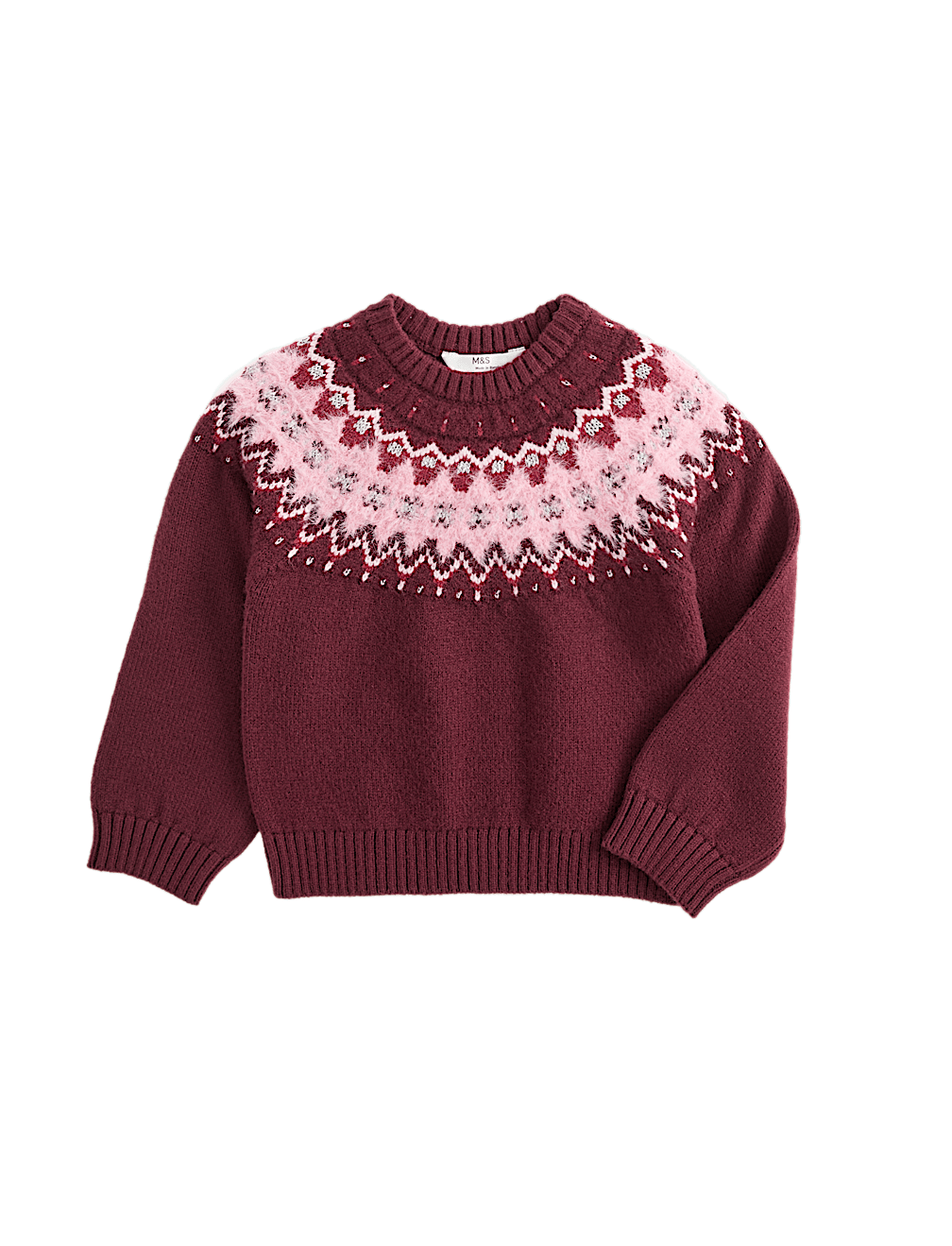 Fairisle Knitted Round Neck Jumper