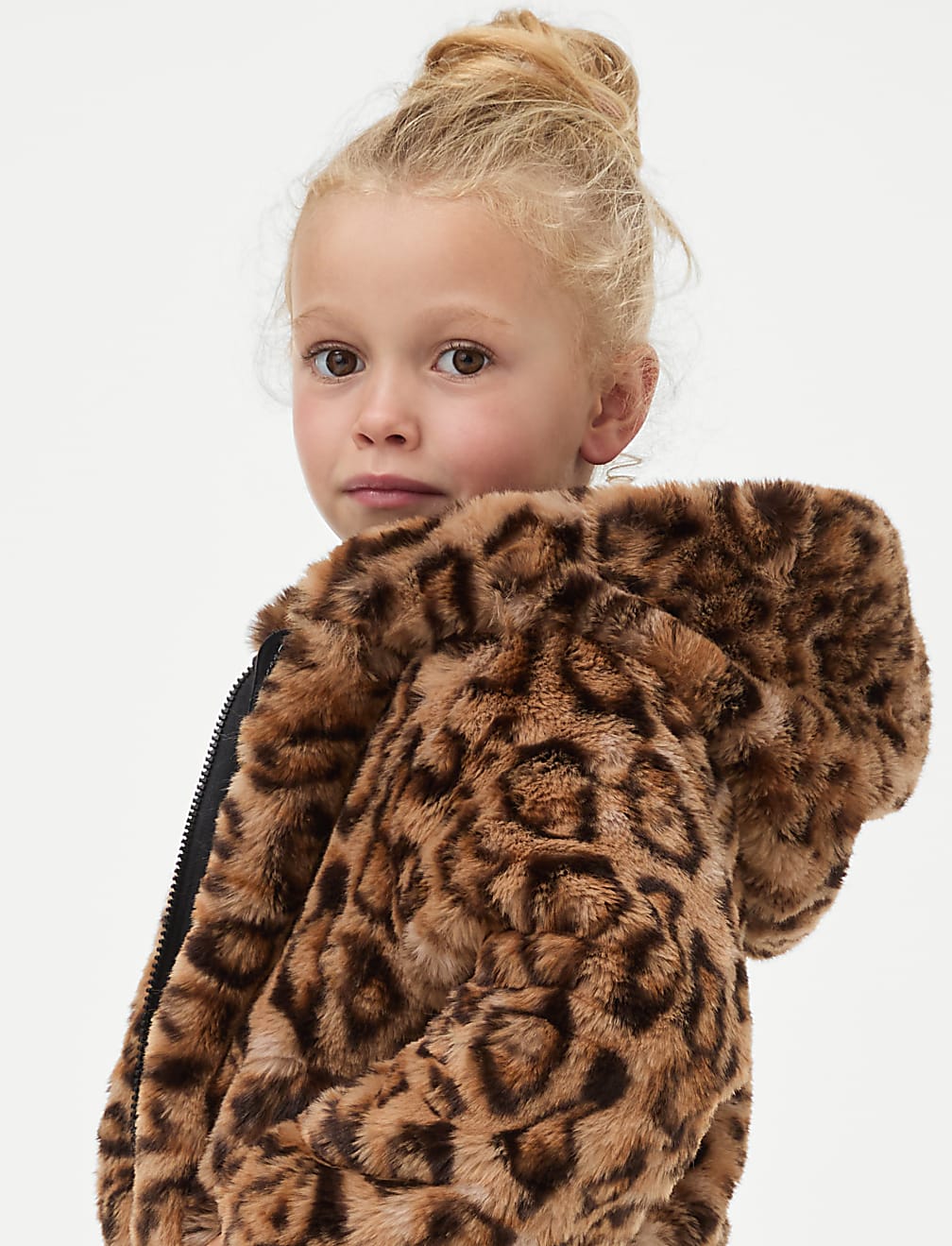 Leopard Faux Fur Jacket (2-8 Yrs)