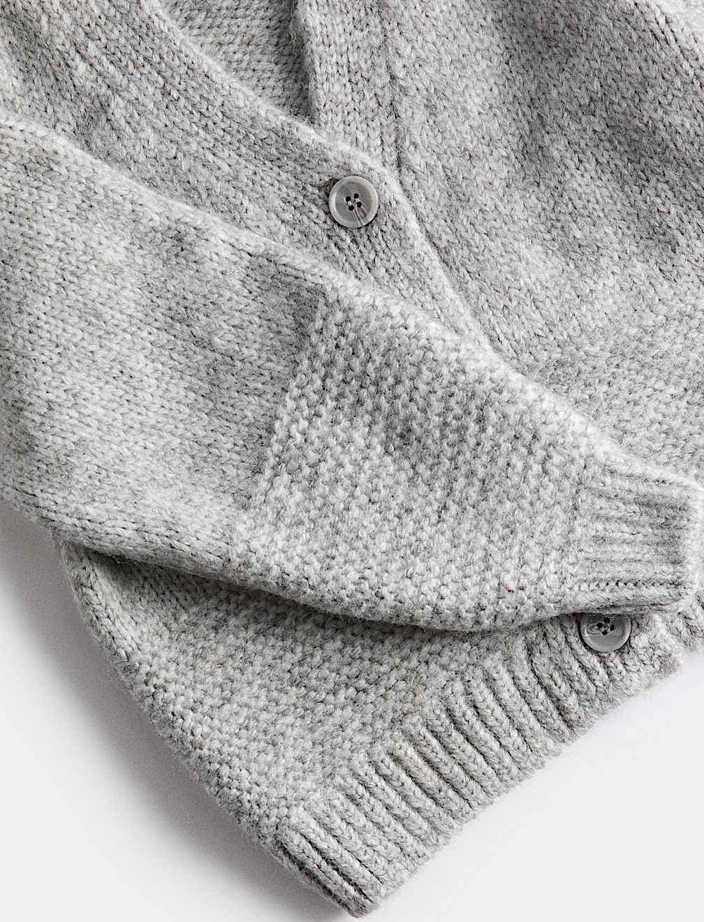 Chunky Knit V-Neck Textured Cardigan (2-10 Yrs)