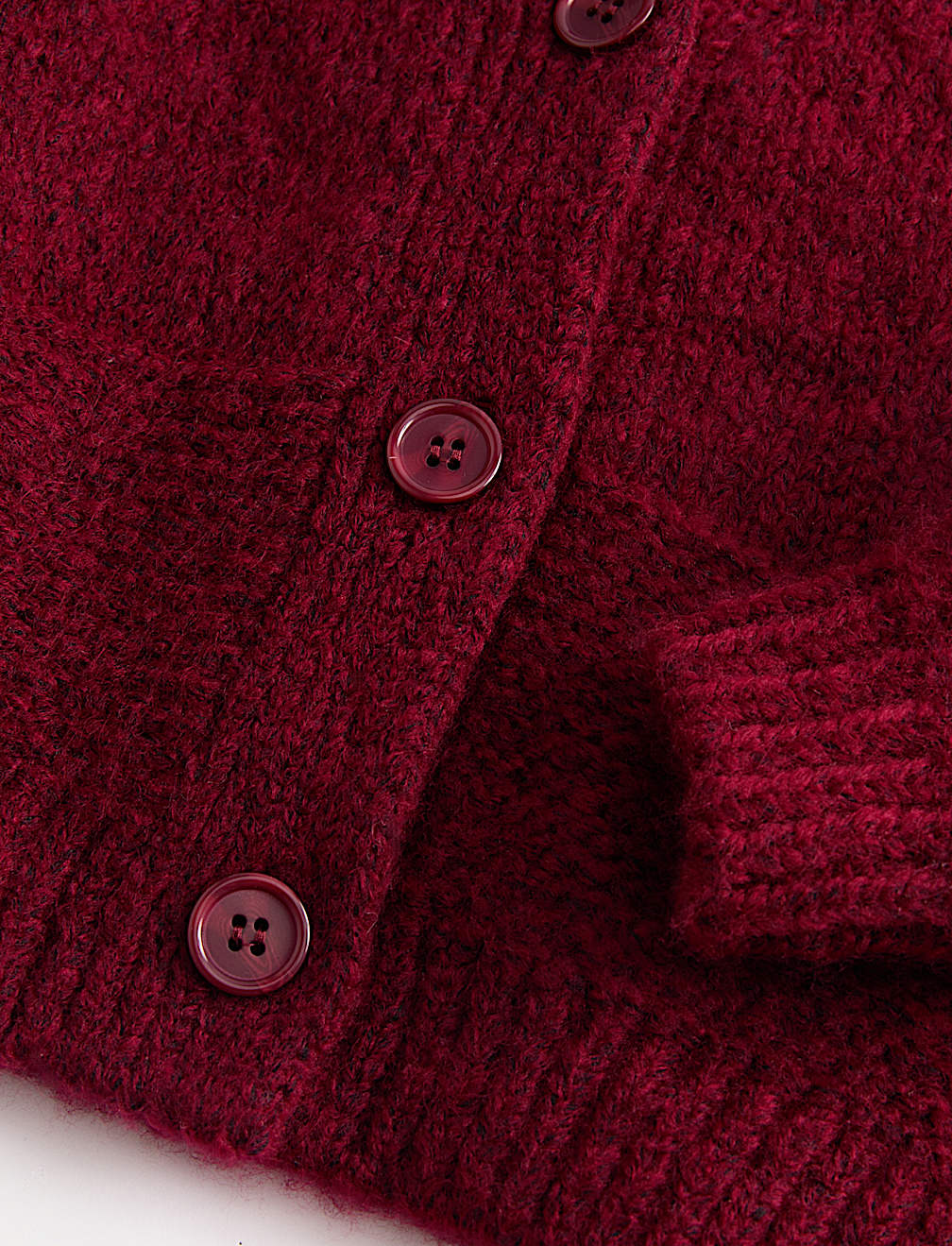 Chunky Knit V-Neck Textured Cardigan (2-10 Yrs)