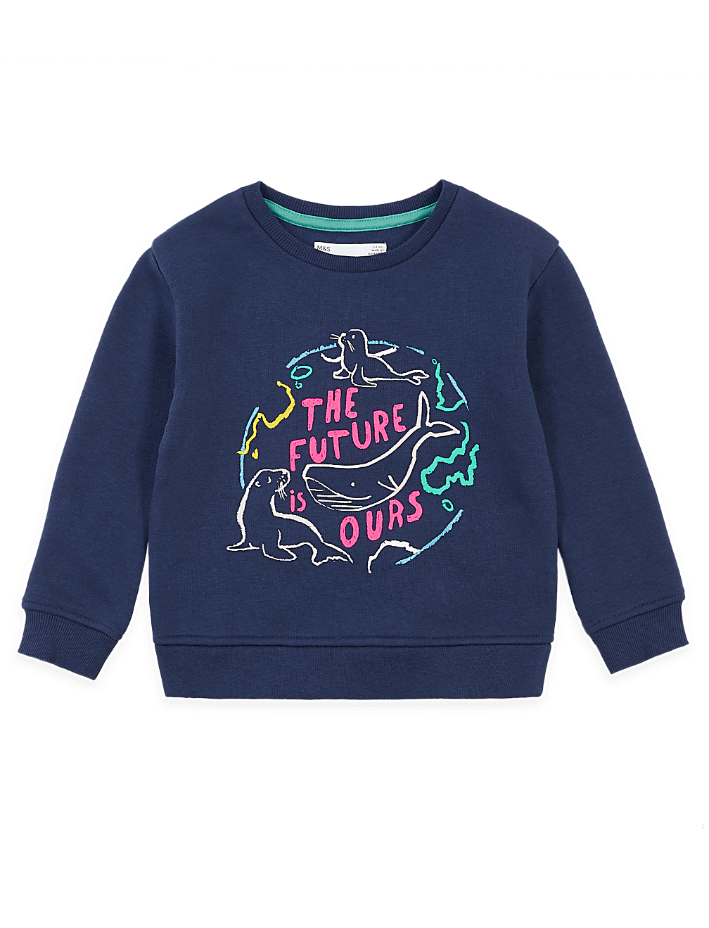 Cotton Slogan Sweatshirt (2-7 Yrs)