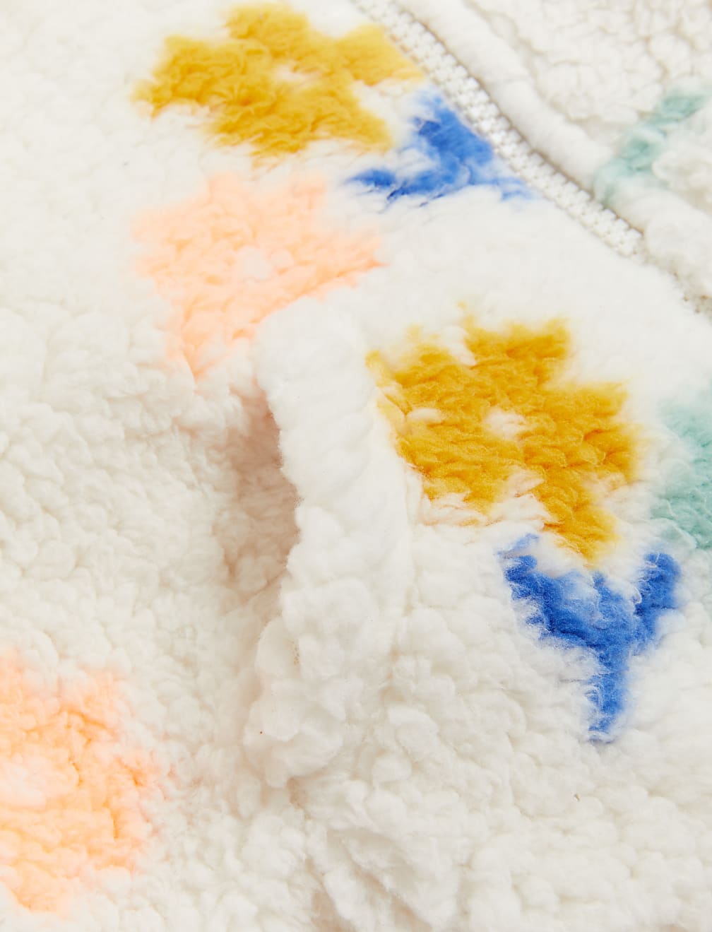 Borg Fleece Floral Jacket