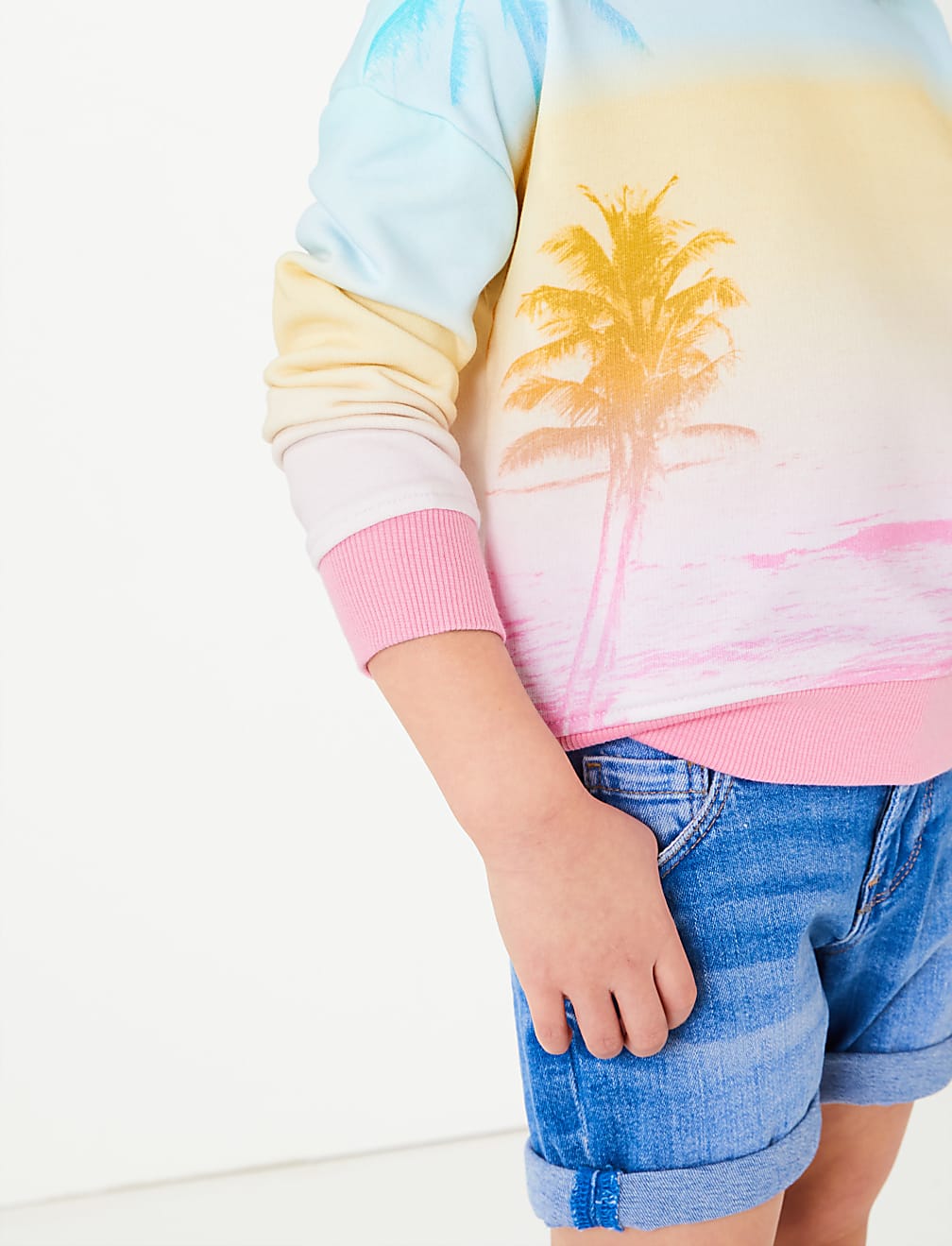 Cotton Rich Sunset Photographic Sweatshirt (2-7 Yrs)