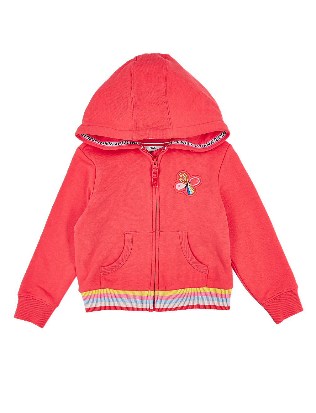 Butterfly embroidered hoodie store