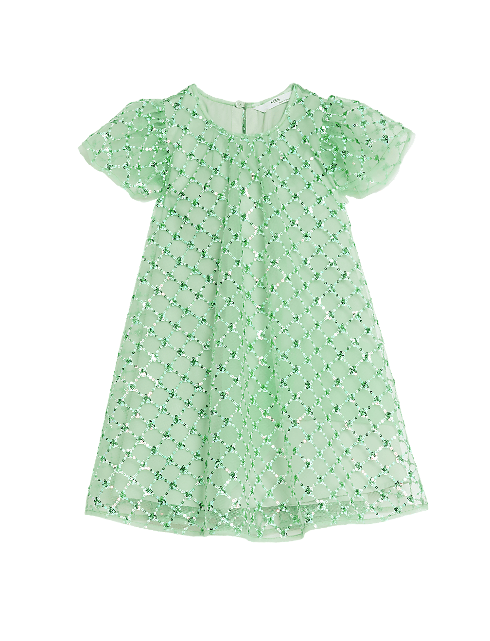 Mesh Sequin Dress (2-7 Yrs)
