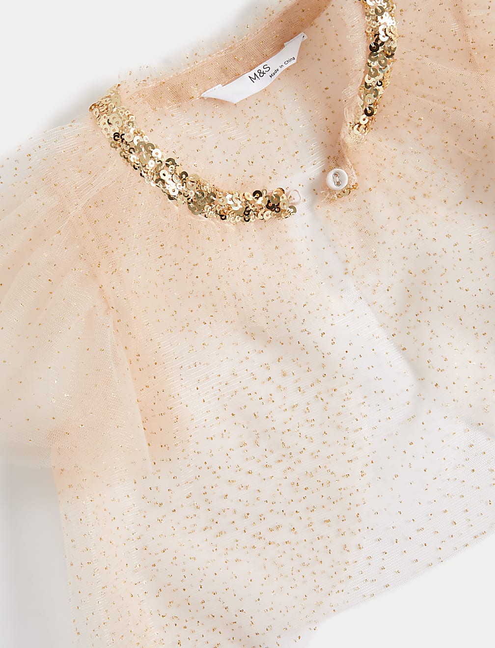 2pc Tulle Glitter Dress and Cape (2-7 Yrs)