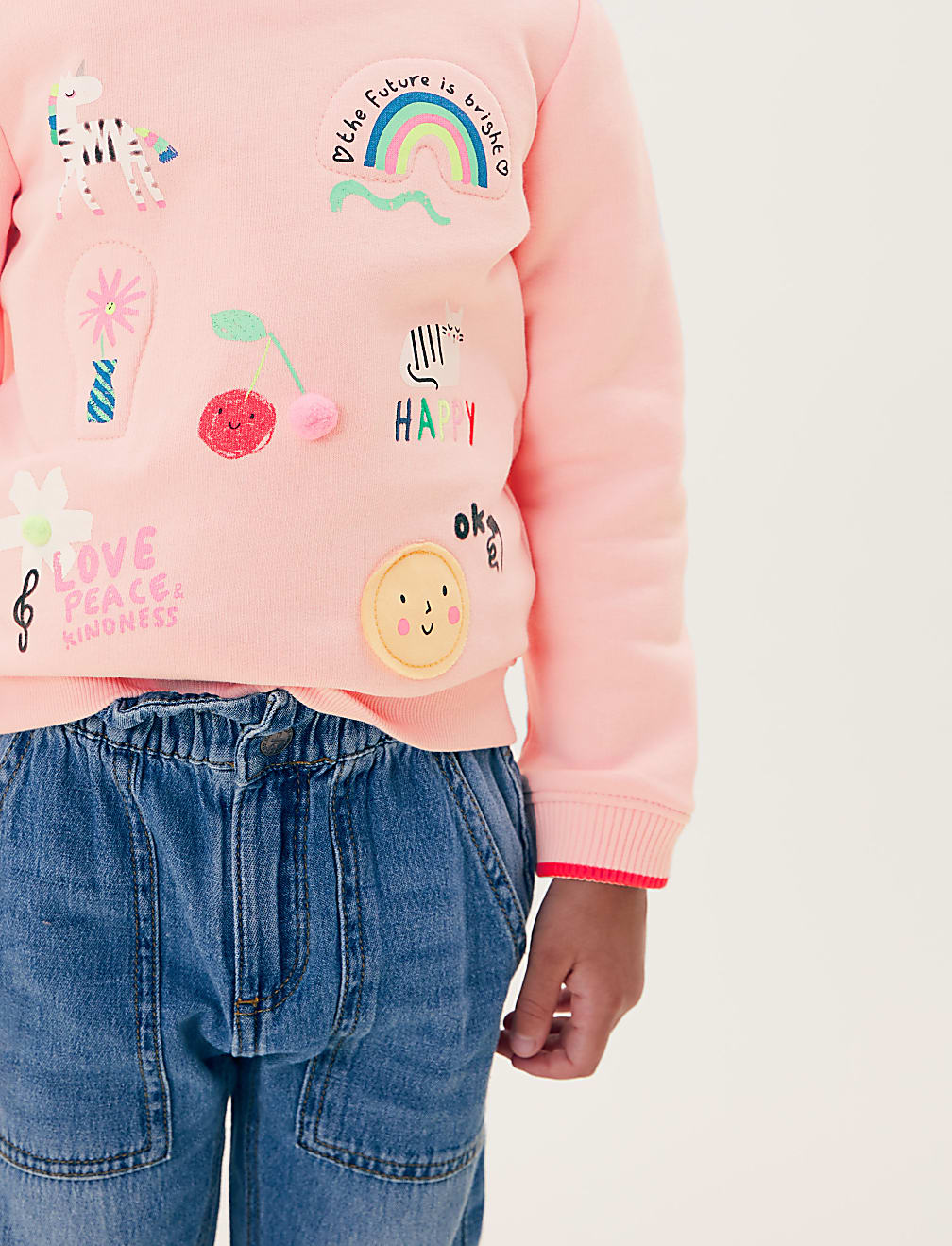 Cotton Patterned Sweatshirt