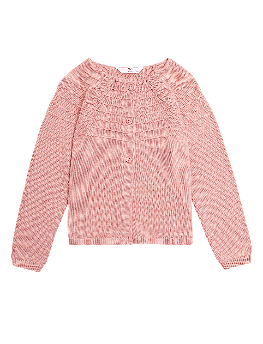 Pure Cotton Knitted Cardigan (2-7 Yrs)