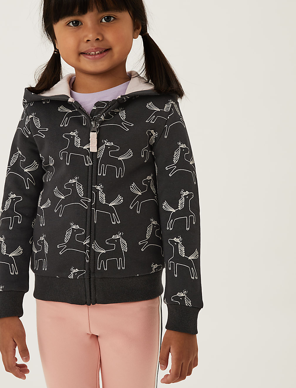 Cotton Rich Unicorn Hoodie (2-7 Yrs)