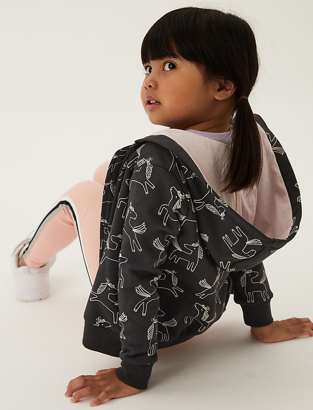 Cotton Rich Unicorn Hoodie (2-7 Yrs)