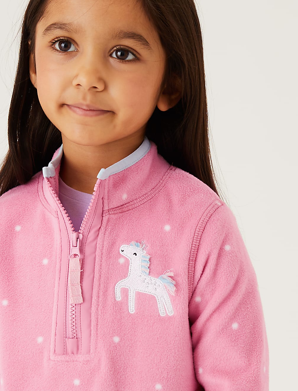 Unicorn Zip Fleece Tops (2-7 Yrs)