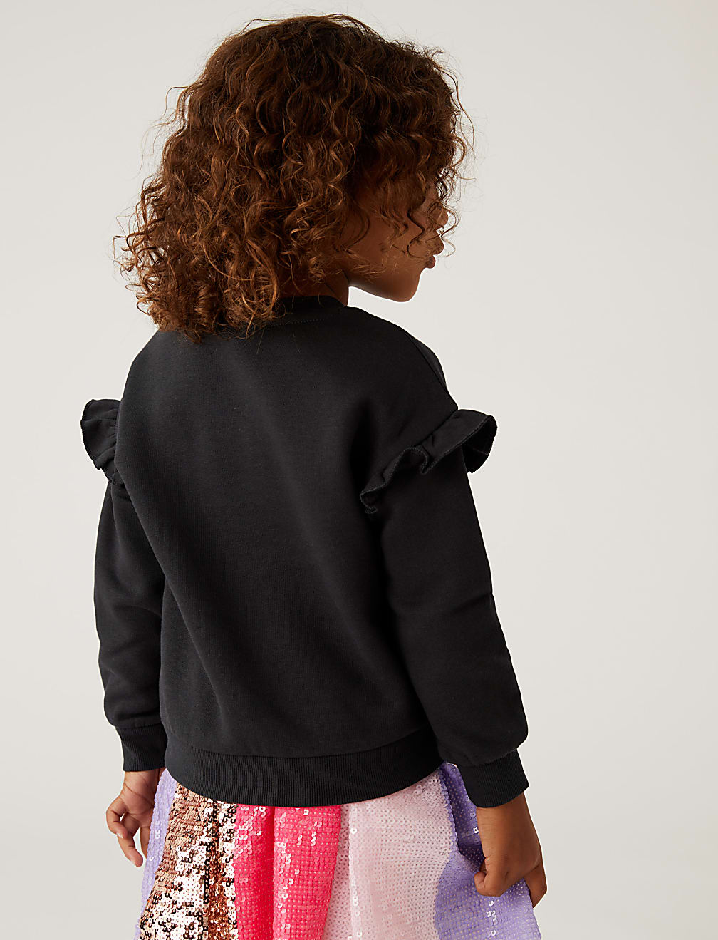 Cotton Rich Sequin Star Sweatshirt (2-7 Yrs)