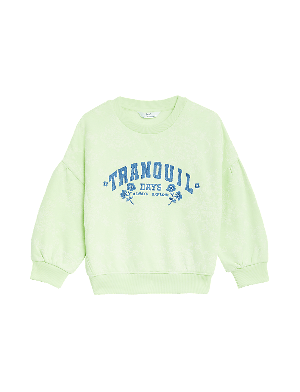 Cotton Rich Tie Dye Sweatshirt (2-8 Yrs)