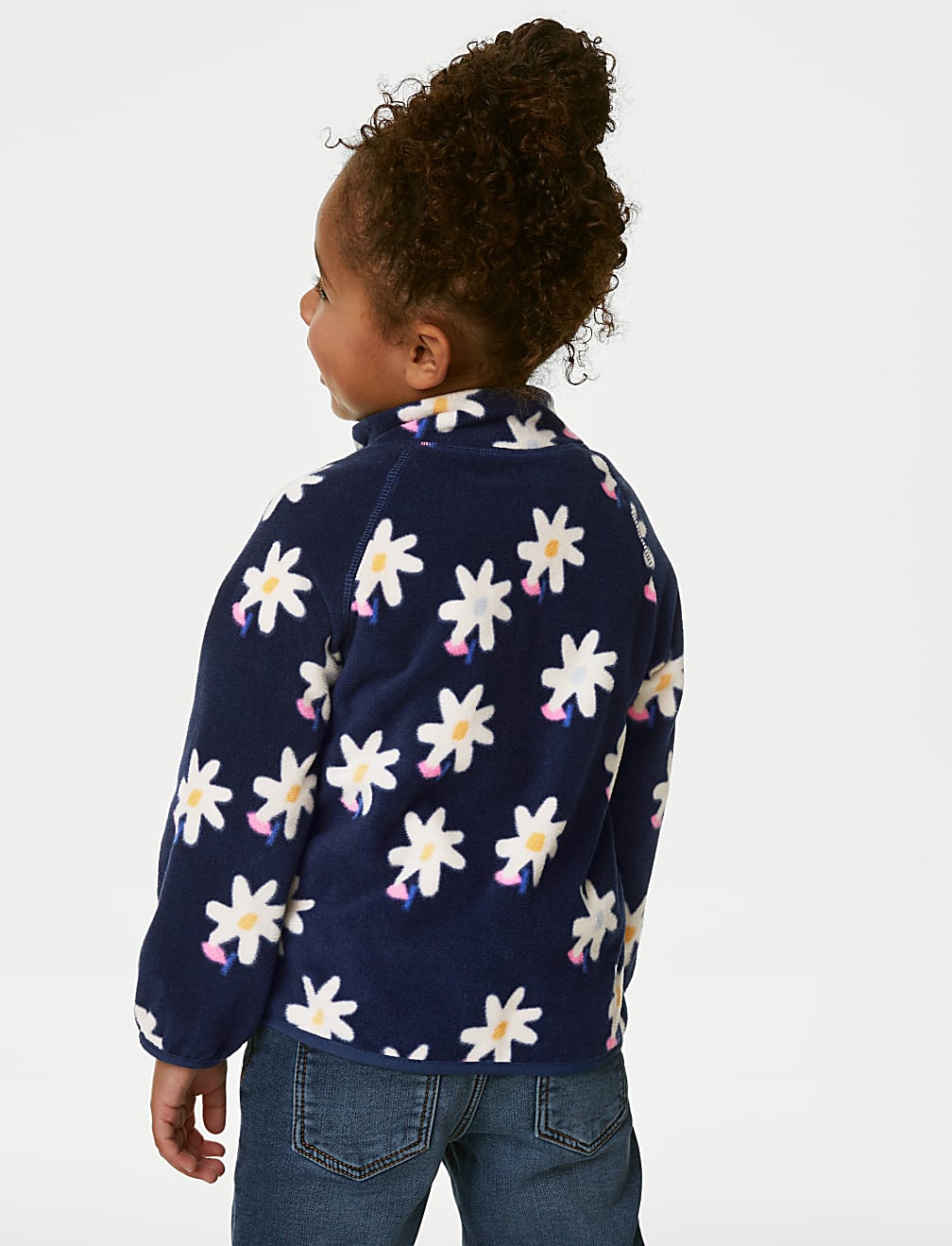 Floral Zip Fleece Top (2-8 Yrs)