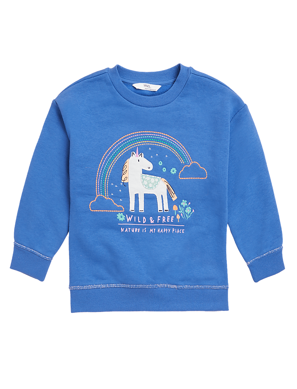 Cotton Rich Unicorn Sweatshirt