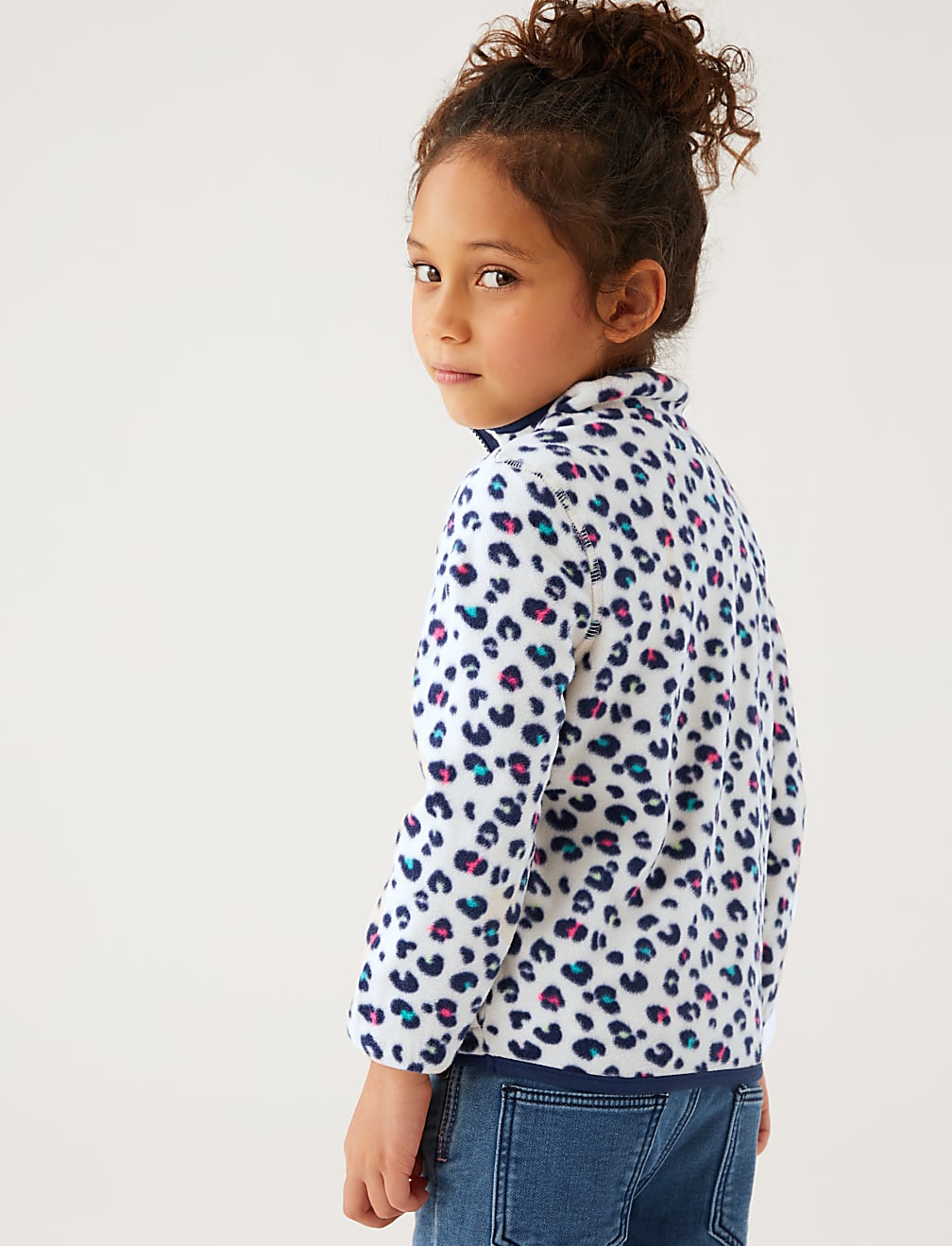 Leopard Print Fleece Top
