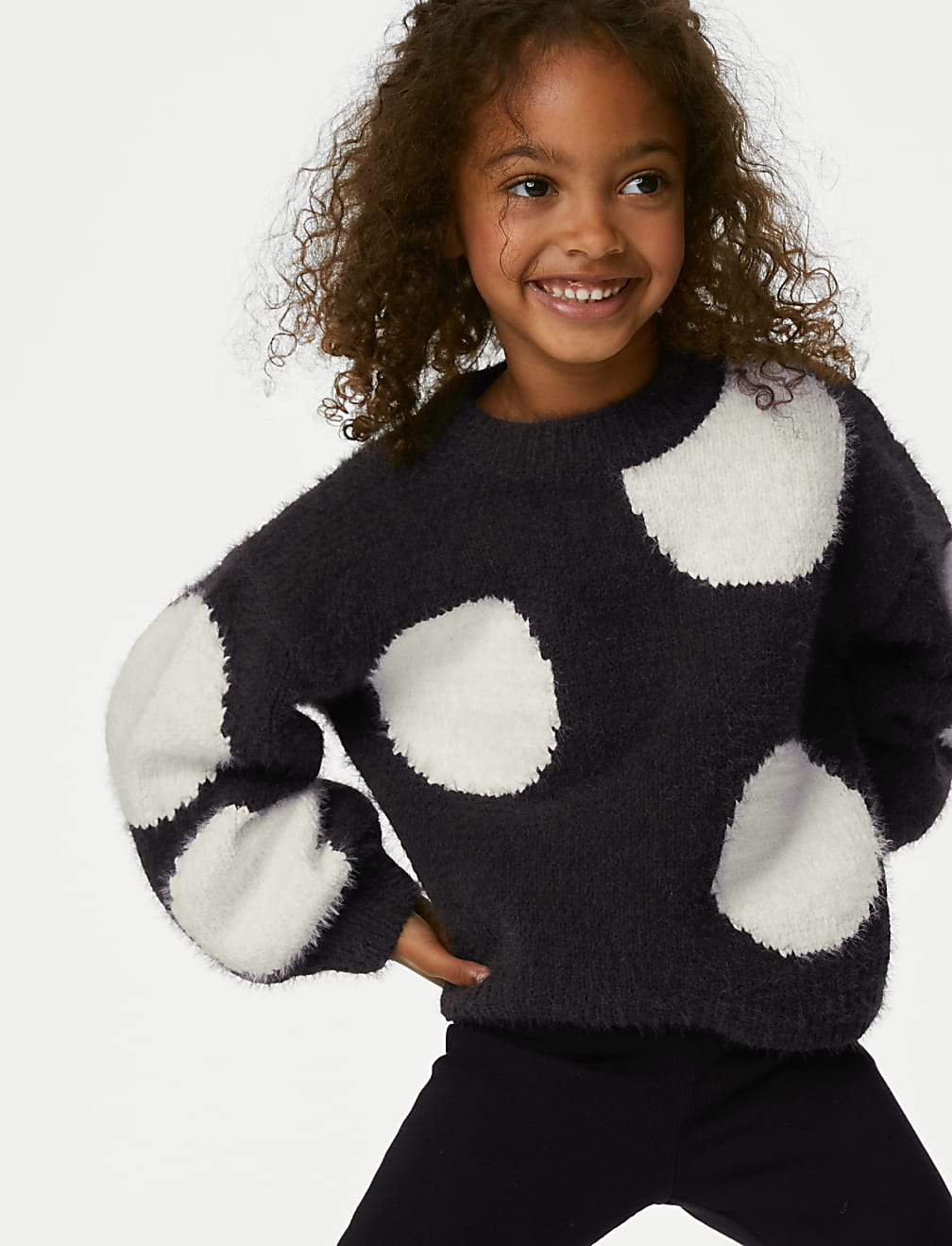 Knitted Spotted Jumper (2-8 Yrs)