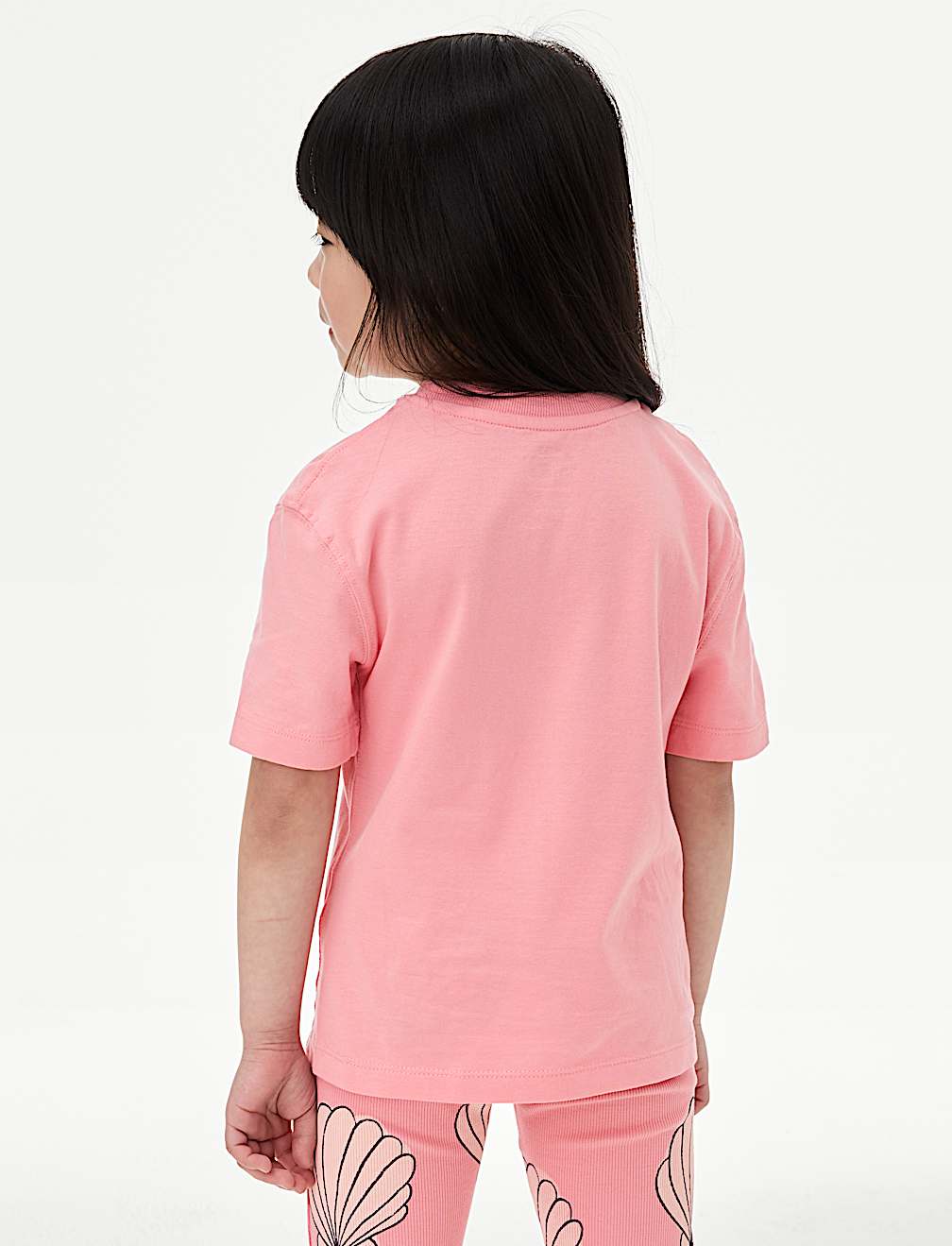 Pure Cotton Shell Slogan T-Shirt (2-8 Yrs)